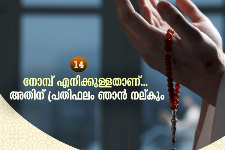 നവൈതു 14- നോമ്പ് എനിക്കുള്ളതാണ്... അതിന് പ്രതിഫലം ഞാന്‍ നല്കും