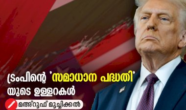ട്രംപിന്റെ 'സമാധാന പദ്ധതി' യുടെ ഉള്ളറകൾ