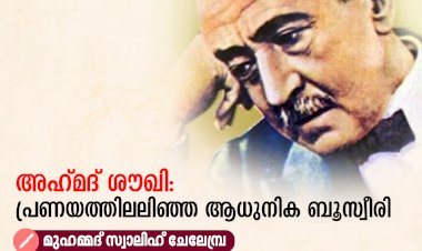അഹ്‍മദ് ശൗഖി: പ്രണയത്തിലലിഞ്ഞ ആധുനിക ബൂസ്വീരി