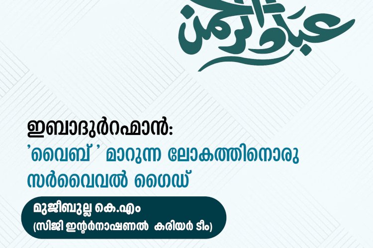 ഇബാദുർറഹ്മാൻ: 'വൈബ്' മാറുന്ന ലോകത്തിനൊരു സർവൈവൽ ഗൈഡ്