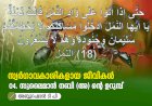 സ്വര്‍ഗ്ഗാവകാശികളായ ജീവികള്‍ 4: സുലൈമാൻ നബി (അ) ൻ്റെ ഉറുമ്പ്